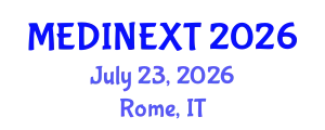 Frontiers in Medicine and Health Care Conference (MEDINEXT) July 23, 2026 - Rome, Italy