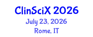 Clinical Sciences Exchange (ClinSciX) July 23, 2026 - Rome, Italy
