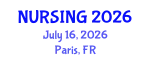 Nursing Conference (NURSING) July 16, 2026 - Paris, France