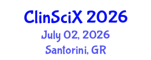 Clinical Sciences Exchange (ClinSciX) July 02, 2026 - Santorini, Greece