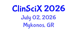 Clinical Sciences Exchange (ClinSciX) July 02, 2026 - Mykonos, Greece