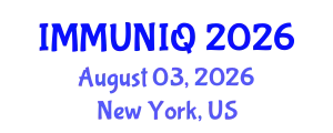 Immunology Conference (IMMUNIQ) August 03, 2026 - New York, United States
