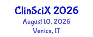 Clinical Sciences Exchange (ClinSciX) August 10, 2026 - Venice, Italy