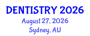 Dentistry Conference (DENTISTRY) August 27, 2026 - Sydney, Australia
