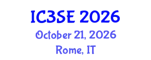 International Conference on Science, Social Science and Economics (IC3SE) October 21, 2026 - Rome, Italy