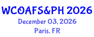 World Conference on Organic Agriculture, Food Security & Public Health December 03, 2026 - Paris, France