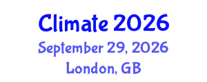 World Conference on Climate Change & Sustainability (Climate) September 29, 2026 - London, United Kingdom