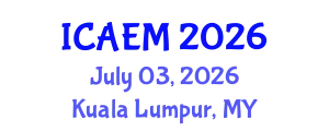 International Conference on Arts, Education and Management (ICAEM) July 03, 2026 - Kuala Lumpur, Malaysia