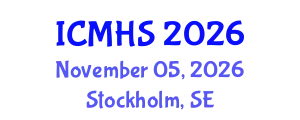 International Conferences on Medical and Health Science (ICMHS) November 05, 2026 - Stockholm, Sweden