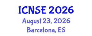 International Conference on Natural Science and Environment (ICNSE) August 23, 2026 - Barcelona, Spain