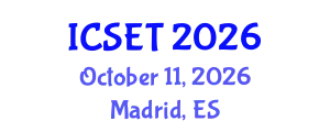 International Conference on Science, Engineering & Technology (ICSET) October 11, 2026 - Madrid, Spain