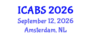 International Conference on Agricultural and Biological Science (ICABS) September 12, 2026 - Amsterdam, Netherlands