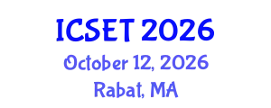 International Conference on Science, Engineering & Technology (ICSET) October 12, 2026 - Rabat, Morocco
