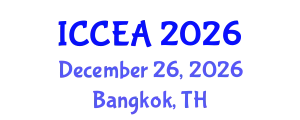 International Conference on Civil Engineering and Architecture (ICCEA) December 26, 2026 - Bangkok, Thailand