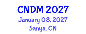 Int'l Conference on Cognitive Neuroscience and Decision-Making (CNDM) January 08, 2027 - Sanya, China
