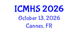 International Conference on Medical & Health Science (ICMHS) October 13, 2026 - Cannes, France