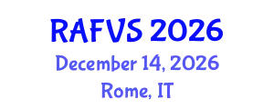 International Conference on Animal, Fisheries and Veterinary Sciences (RAFVS) December 14, 2026 - Rome, Italy