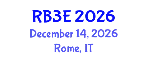 International Conference on Bioscience, Biotechnology and Biomedical Engineering (RB3E) December 14, 2026 - Rome, Italy