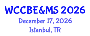 World Congress on Chemical, Biological, Environmental & Medical Sciences December 17, 2026 - Istanbul, Turkey