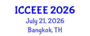 International Conference on Communication, Electronics and Electrical Engineering (ICCEEE) July 21, 2026 - Bangkok, Thailand