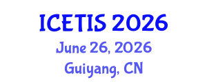 IEEE International Conference on Electronic Technology and Information Science (ICETIS) June 26, 2026 - Guiyang, China