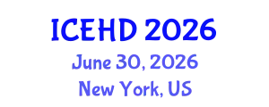 International Conference on Education and Human Development (ICEHD) June 30, 2026 - New York, United States
