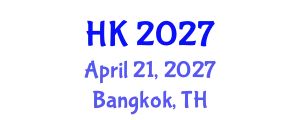 International conference on Artificial Intelligence, Data Science & Machine Learning (HK) April 21, 2027 - Bangkok, Thailand