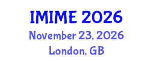InSciTech Meet on Industrial & Manufacturing Engineering (IMIME) November 23, 2026 - London, United Kingdom