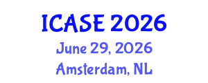 International Conference on Agricultural Sciences and Economics (ICASE) June 29, 2026 - Amsterdam, Netherlands