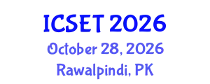 International Conference on Science, Engineering & Technology (ICSET) October 28, 2026 - Rawalpindi, Pakistan