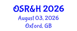 Oxford Symposia on Religion & History August 03, 2026 - Oxford, United Kingdom