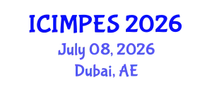 International Conference on Innovation Management Psychology Education and Sociology (ICIMPES) July 08, 2026 - Dubai, United Arab Emirates