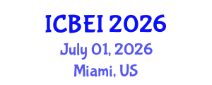 International Conference on Biomedical Engineering and Informatics (ICBEI) July 01, 2026 - Miami, United States
