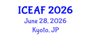 International Conference on Ecology Agriculture and Forestry (ICEAF) June 28, 2026 - Kyoto, Japan