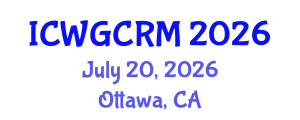 International Conference on Women Gynecology Childbirth and Reproductive Medicine (ICWGCRM) July 20, 2026 - Ottawa, Canada