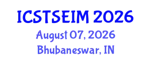 International conference on Smart Technologies,Sustainable Engineering and Innovative Management (ICSTSEIM) August 07, 2026 - Bhubaneswar, India