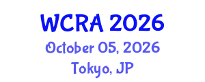 World Conference on Robotics and Automation (WCRA) October 05, 2026 - Tokyo, Japan