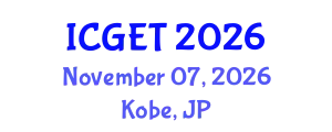 International Conference on Green Energy and Technology (ICGET) November 07, 2026 - Kobe, Japan