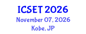 International Conference on Science, Engineering & Technology (ICSET) November 07, 2026 - Kobe, Japan