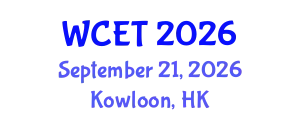 World Conference on Education and Training (WCET) September 21, 2026 - Kowloon, Hong Kong