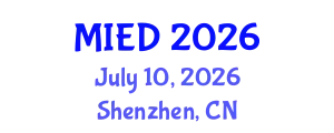 International Conference on Management Innovation and Economy Development (MIED) July 10, 2026 - Shenzhen, China