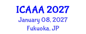 International Conference on Asia Agriculture and Animal (ICAAA) January 08, 2027 - Fukuoka, Japan