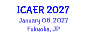 International Conference on Advances in Environment Research (ICAER) January 08, 2027 - Fukuoka, Japan