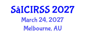SoRes – International Conference on Interdisciplinary Research in Social Sciences March 24, 2027 - Melbourne, Australia