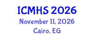 International Conference on Medical & Health Science (ICMHS) November 11, 2026 - Cairo, Egypt