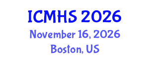 International Conference on Medical & Health Science (ICMHS) November 16, 2026 - Boston, United States