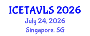 International Conference on Emerging Trends in Agriculture, Veterinary and Life Sciences (ICETAVLS) July 24, 2026 - Singapore, Singapore