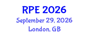 RPE (RPE) September 29, 2026 - London, United Kingdom