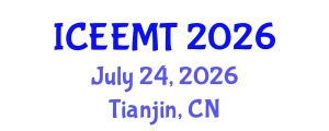 International Conference on Electrical Engineering and Mechatronics Technology (ICEEMT) July 24, 2026 - Tianjin, China