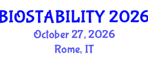 Stability & Shelf Life of Biologics (BIOSTABILITY) October 27, 2026 - Rome, Italy